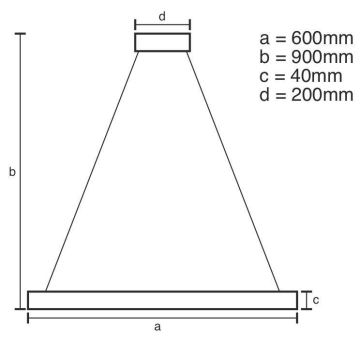 Brilagi - LED Zatemnitveni lestenec na vrvici CIRCLE LED/42W/230V 3000-6500K + Daljinski upravljalnik