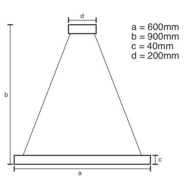 Brilagi - LED Zatemnitveni lestenec na vrvici CIRCLE LED/42W/230V 3000-6500K + Daljinski upravljalnik