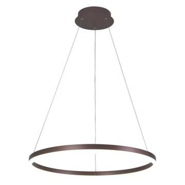 Brilagi - LED Zatemnitveni lestenec na vrvici CIRCLE LED/42W/230V 3000-6500K rjava + Daljinski upravljalnik