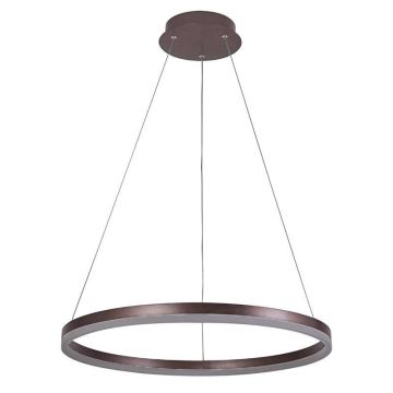 Brilagi - LED Zatemnitveni lestenec na vrvici CIRCLE LED/42W/230V 3000-6500K rjava + Daljinski upravljalnik