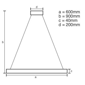 Brilagi - LED Zatemnitveni lestenec na vrvici CIRCLE LED/42W/230V 3000-6500K rjava + Daljinski upravljalnik