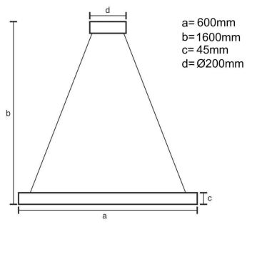 Brilagi - LED Zatemnitveni lestenec na vrvici CIRCLE LED/85W/230V 3000-6500K črna + Daljinski upravljalnik