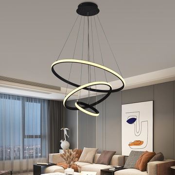 Brilagi - LED Zatemnitveni lestenec na vrvici CIRCLE LED/90W/230V 3000-6500K + Daljinski upravljalnik