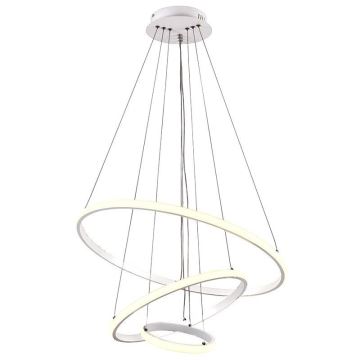 Brilagi - LED Zatemnitveni lestenec na vrvici CIRCLE LED/90W/230V 3000-6500K + Daljinski upravljalnik