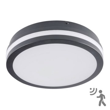 Brilagi - LED Zunanja svetilka s senzorjem BENE LED/18W/230V pr. 22 cm antracit IP54