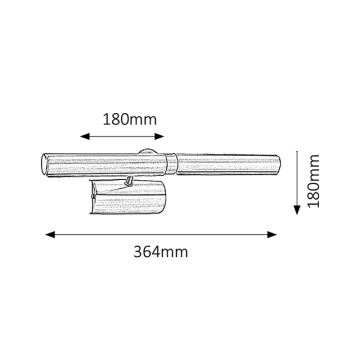 Brilagi - Svetilka za slike DANAE 2xE14/40W/230V črna