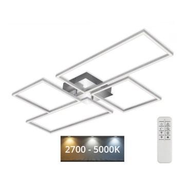 Brilo 3170-018 - LED Zatemnitveni nadgradni lestenec FRAME LED/51W/230V 2700-5000K + Daljinski upravljalnik