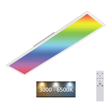 Brilo - RGBW Stropna svetilka z možnostjo zatemnitve SLIM LED/40W/230V 3000-6500K + Daljinski upravljalnik