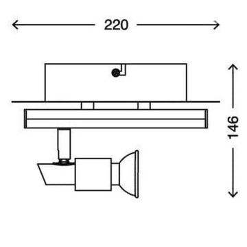 Briloner 2029-028 - LED Reflektor REN 1xGU10/3W/230V + LED/4W