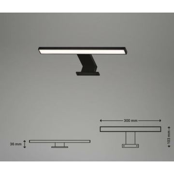 Briloner 2104-015 - LED Kopalniška luč za osvetlitev ogledala DUN LED/5W/230V 30 cm IP44