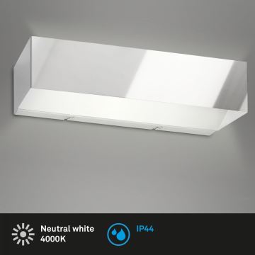 Briloner 2204-018 - LED Zunanja stenska svetilka LED/8W/230V IP44 krom