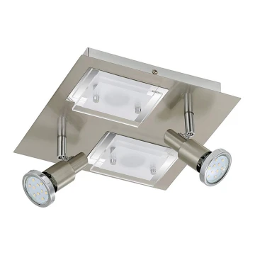 Briloner 2879-042 - LED Stropna svetilka COMBINATA 2xGU10/3W + 2xLED/5W/230V