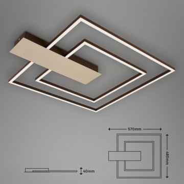 Briloner 3545-017 - LED Zatemnitvena stropna svetilka NICO LED/25W/230V zlata