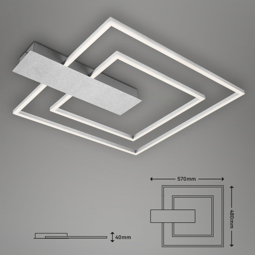 Briloner 3545-018 - LED Zatemnitvena stropna svetilka NICO LED/25W/230V krom