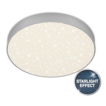 Briloner 7074-414 - LED Stropna svetilka STAR SKY LED/21W/230V 4000K pr. 28 cm srebrna