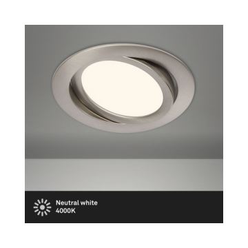 Briloner 7116-412 - LED Kopalniška vgradna svetilka FLAT IN LED/9W/230V IP23