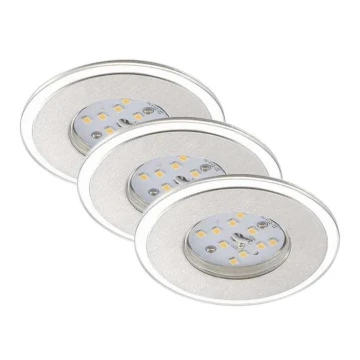 Briloner 7197-039-SET 3x LED Zatemnitvena kopalniška vgradna svetilka LED/4,5W/230V IP44