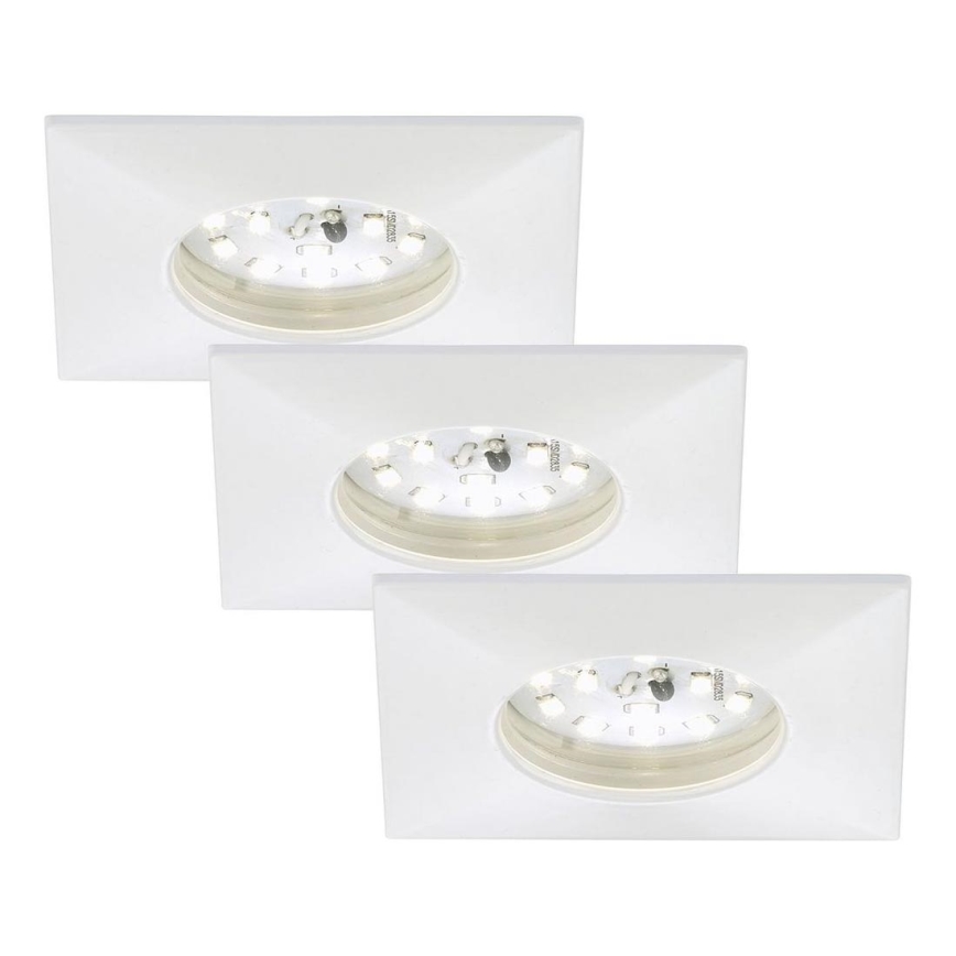 Briloner 7205-036 - SET 3x LED Kopalniška vgradna svetilka ATTACH LED/5W/230V IP44 bela