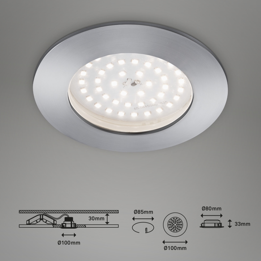 Briloner 7206-019 - LED Kopalniška vgradna svetilka ATTACH LED/10,5W/230V IP44