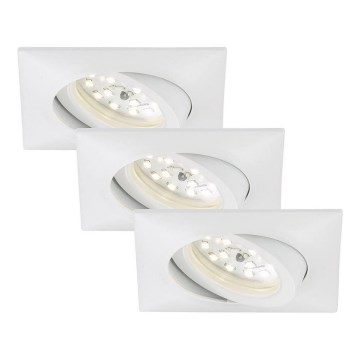 Briloner 7210-036 - SET 3x LED Kopalniška vgradna svetilka ATTACH LED/5W/230V IP23 bela