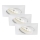 Briloner 7210-036 - SET 3x LED Kopalniška vgradna svetilka ATTACH LED/5W/230V IP23 bela