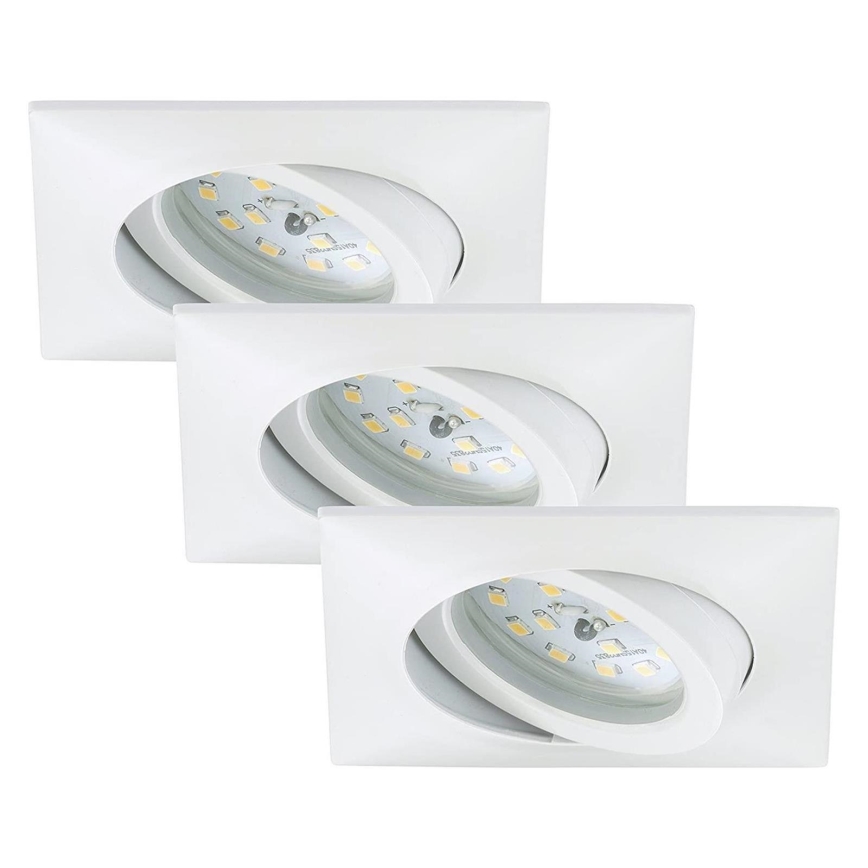 Briloner 7210-036 - SET 3x LED Kopalniška vgradna svetilka ATTACH LED/5W/230V IP23 bela