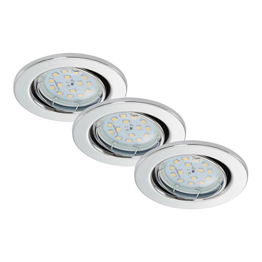 Briloner 7220-038 - KOMPLET 3x LED Kopalniška vgradna svetilka FIT 1xGU10/5W/230V