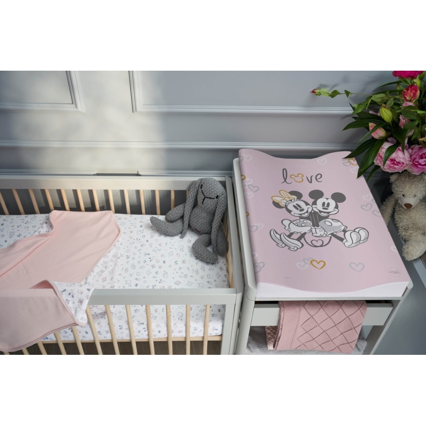 CebaBaby - Previjalna podloga, dvostranska COSY DISNEY 50x70 cm roza