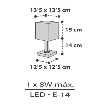 Dalber 63371 - Otroška lučka LITTLE PIXEL 1xE14/8W/230V