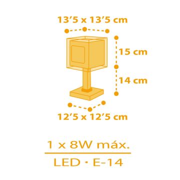 Dalber 63401 - Otroška mala svetilka MY FARM 1xE14/8W/230V