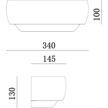 Deko-Light 341206 - Stenska svetilka TWYNNDA 1xE14/40W/230V bela