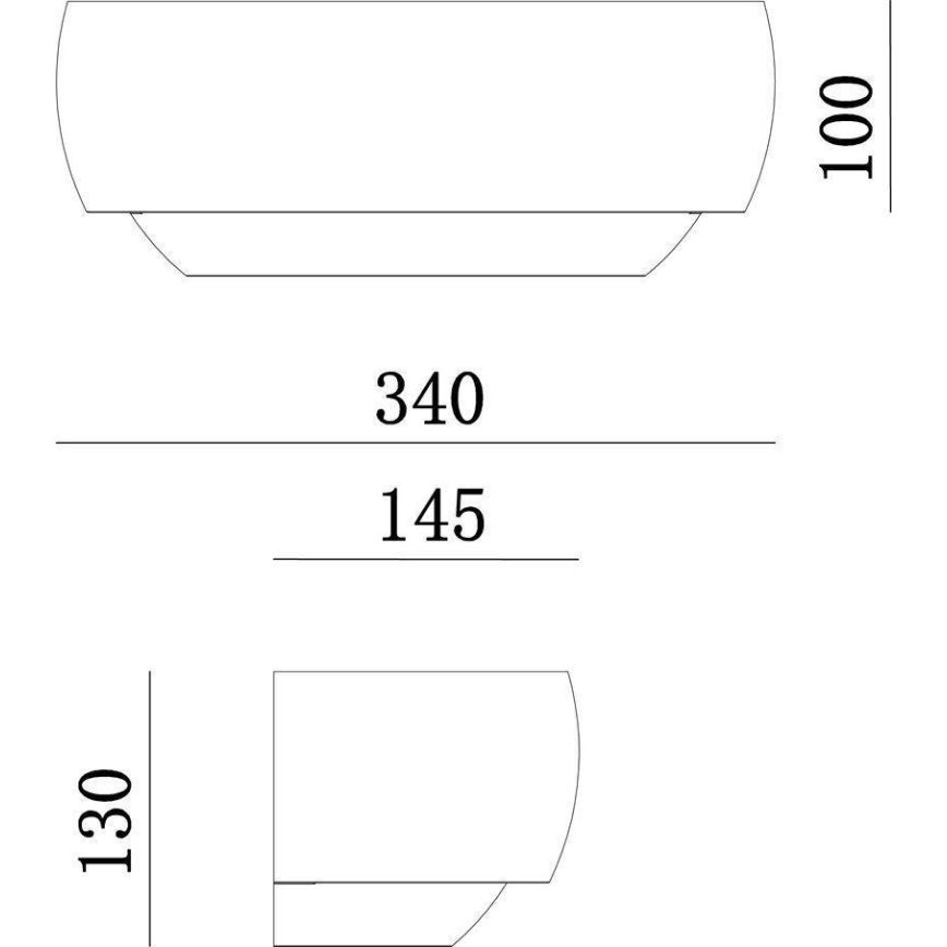 Deko-Light 341206 - Stenska svetilka TWYNNDA 1xE14/40W/230V bela