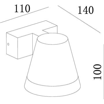 Deko-Light 731076 - LED Zunanja stenska svetilka SERPENTIS LED/6,2W/230V IP54 črna