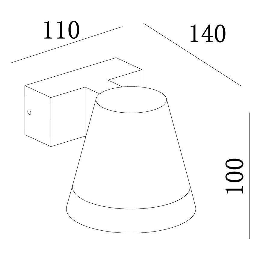 Deko-Light 731076 - LED Zunanja stenska svetilka SERPENTIS LED/6,2W/230V IP54 črna