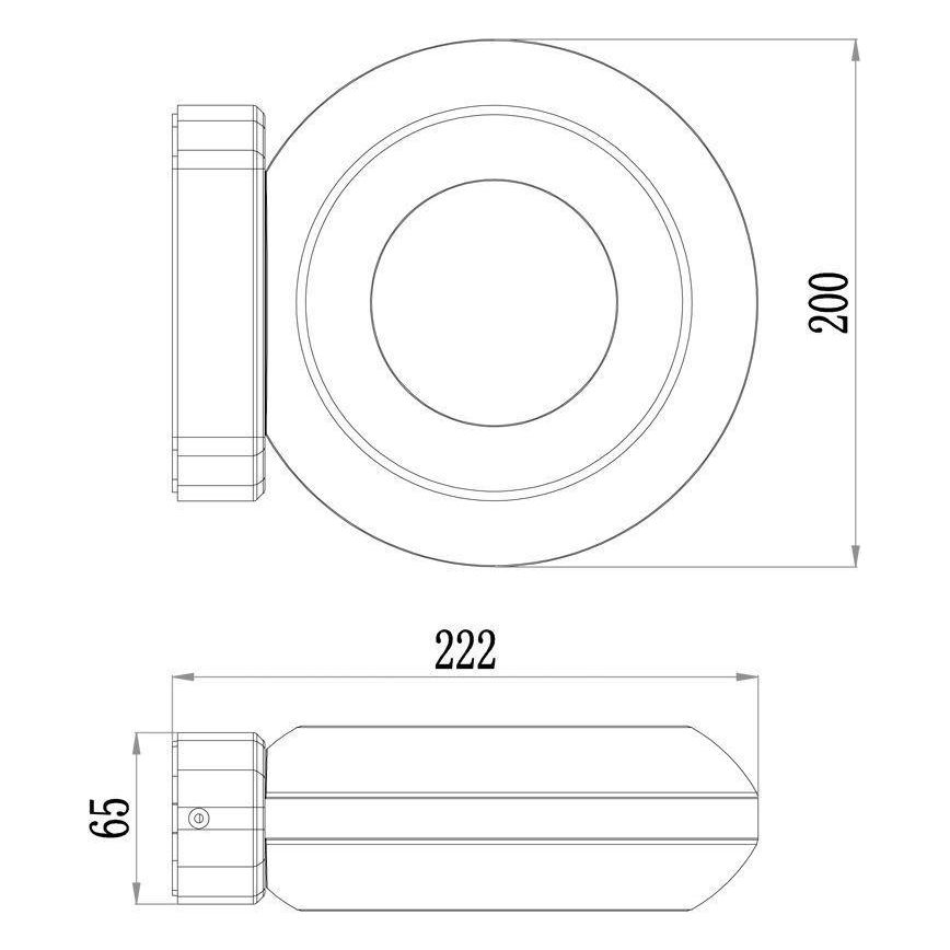 Deko-Light 731081 - LED Zunanja stenska svetilka MUSCAE LED/13W/230V IP54 antracit