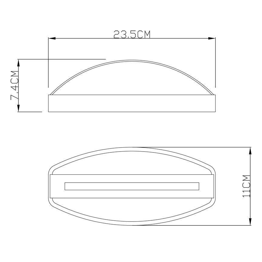 Deko-Light 731093 - LED Zunanja stenska svetilka ERIDANI LED/13W/230V IP44 antracit