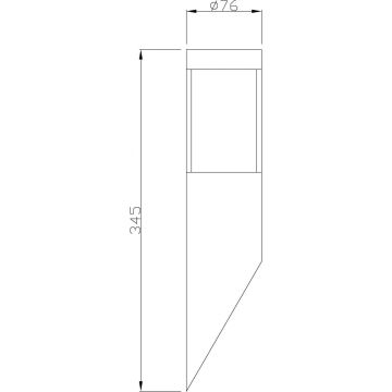 Deko-Light 731106 - Zunanja stenska svetilka PORRIMA 1xGU10/5W/230V IP44 krom