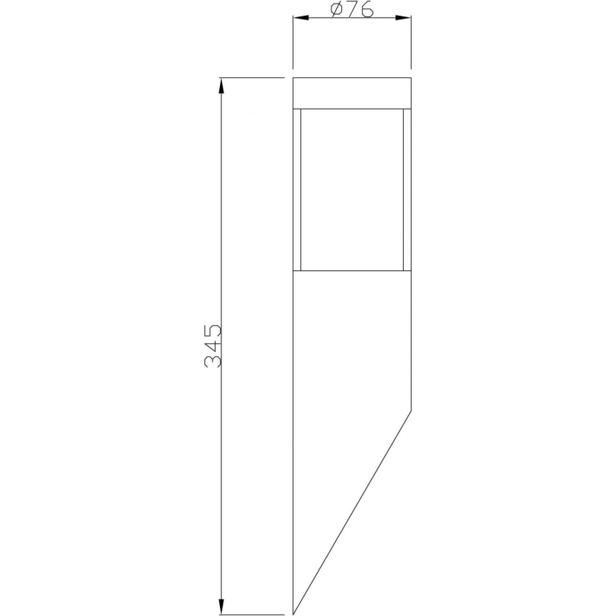 Deko-Light 731106 - Zunanja stenska svetilka PORRIMA 1xGU10/5W/230V IP44 krom