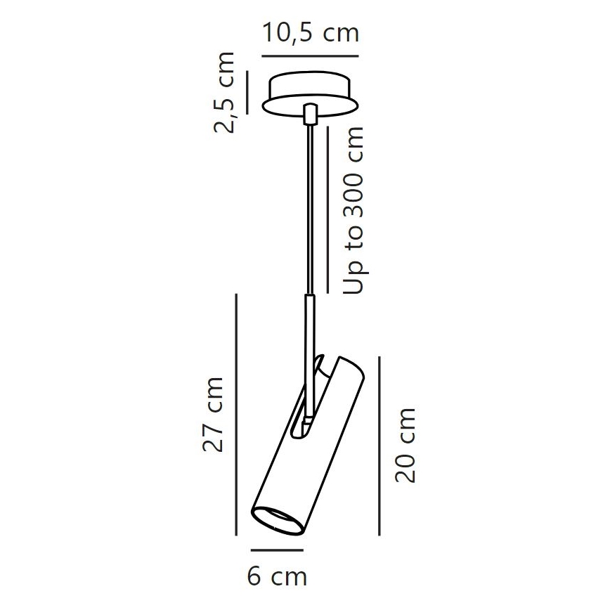 DFTP by Nordlux - Lestenec na vrvici MIB 1xGU10/8W/230V bela