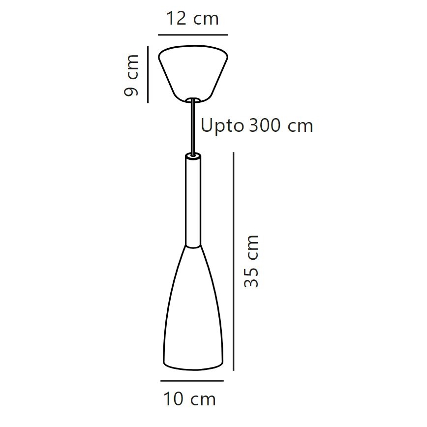 DFTP by Nordlux - Lestenec na vrvici PURE 1xE27/40W/230V pr. 10 cm bela/oreh