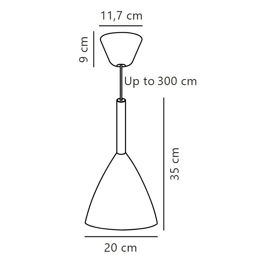 DFTP by Nordlux - Lestenec na vrvici PURE 1xE27/40W/230V pr. 20 cm bela/pepel