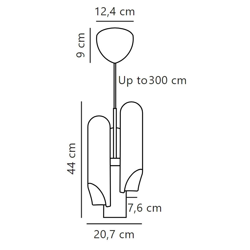 DFTP by Nordlux - Lestenec na vrvici ROCHELLE 3xGU10/15W/230V