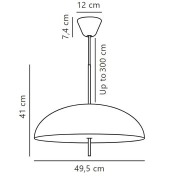 DFTP by Nordlux - Lestenec na vrvici VERSALE 2xE27/15W/230V črna