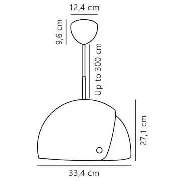 DFTP by Nordlux - Lestenec na vrvici z nastavljivim senčnikom ALIGN 1xE27/15W/230V