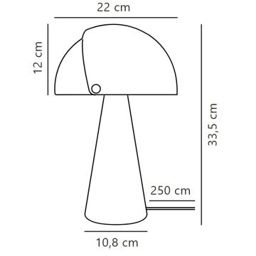 DFTP by Nordlux-Namizna svetilka z nastavljivim senčnikom ALIGN 1xE27/25W/230V bela