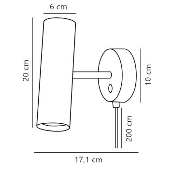 DFTP by Nordlux - Stenski reflektor MIB 1xGU10/8W/230V bela