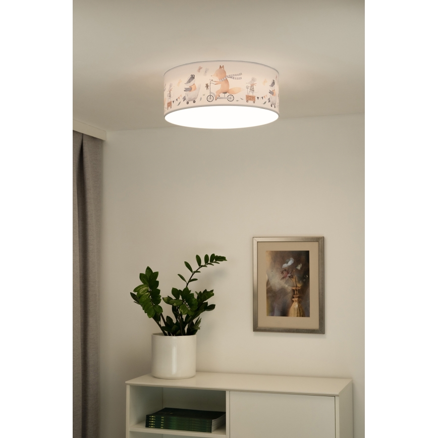 Duolla - LED Otroška stropna svetilka CORTINA LED/26W/230V pr. 40 cm 4000K