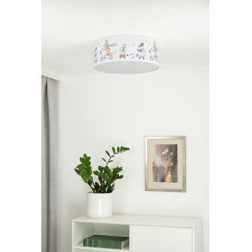 Duolla - LED Otroška stropna svetilka CORTINA LED/26W/230V pr. 40 cm 4000K