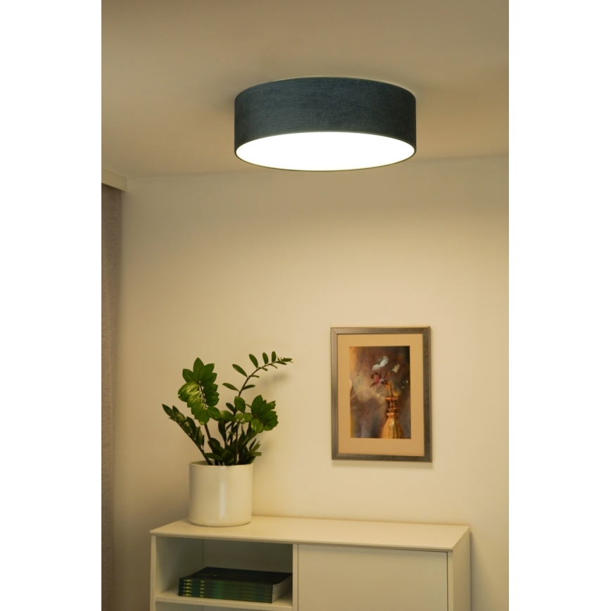 Duolla - LED Stropna svetilka CORTINA LED/26W/230V pr. 45 cm 4000K turkizna