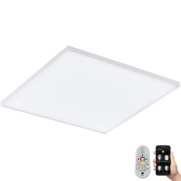 Eglo 32346- LED RGBW Zatemnitvena stropna svetilka TURCONA LED/21W/230V + Daljinski upravljalnik